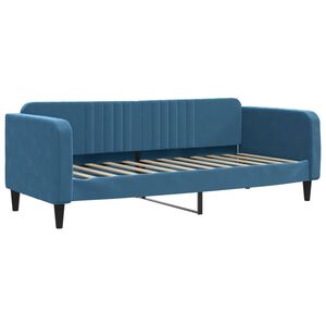vidaXL Sof&aacute; cama sin colch&oacute;n terciopelo azul 80x200 cm