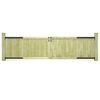 vidaXL Puertas de valla madera de pino impregnada 300x75 cm 2 uds