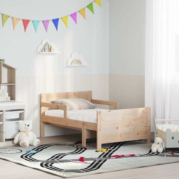 vidaXL Estructura de cama Marr&oacute;n 80 x 200 cm Madera de pino macizo