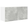 vidaXL Mueble colgante Gris Concreto 80 x 31 x 40 cm
