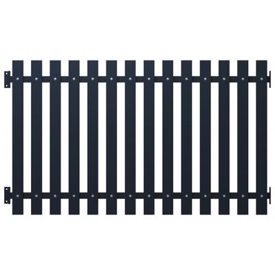vidaXL Panel de valla acero recubrimiento polvo antracita 170,5x100 cm