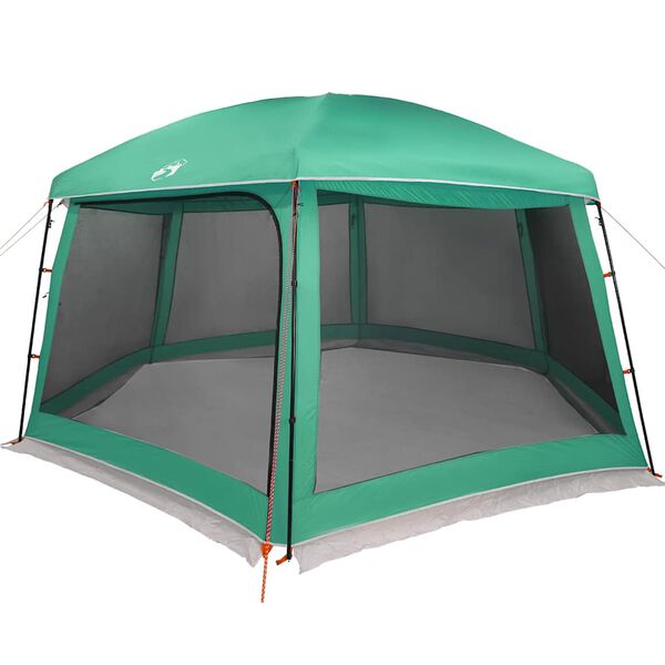 vidaXL Carpa para piscina con desmontables y paredes verde 618x532 cm