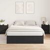 vidaXL Estructura de cama con almacenamiento Roble negro 140 x 200 cm