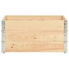 vidaXL Arriates de madera maciza de pino 3 unidades 80x120 cm
