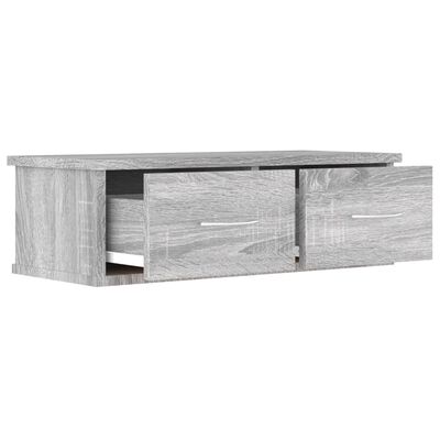 vidaXL Armario de pared madera contrachapada gris Sonoma 60x26x18,5 cm