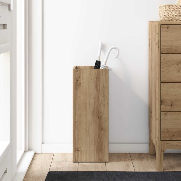 vidaXL Soporte de Sombrilla Roble artesanal 25 x 24,5 x 64 cm