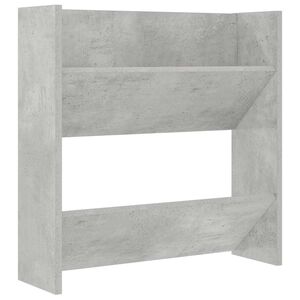 vidaXL Zapatero de pared madera contrachapada gris hormig&oacute;n 60x18x60cm