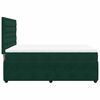 vidaXL Cama box spring con colch&oacute;n terciopelo verde oscuro 140x190 cm