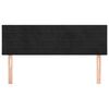 vidaXL Cabeceros terciopelo negro 144x5x78/88 cm