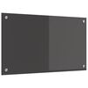 vidaXL Salpicadero de cocina Gris oscuro 70 x 40 cm vidrio templado