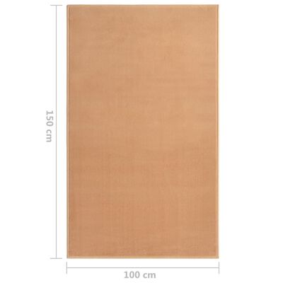 vidaXL Alfombra de pasillo BCF beige 100x150 cm
