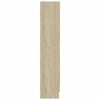 vidaXL Vitrina de madera contrachapada color roble 82,5x30,5x150 cm