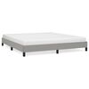 vidaXL Cama sin colch&oacute;n tela gris claro 180x200 cm