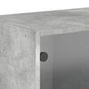 vidaXL Mueble de pared puertas de vidrio gris hormig&oacute;n 68,5x37x35 cm