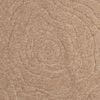 vidaXL Alfombras de &aacute;rea Moir&eacute; Redondo HUARTE Natural &Oslash; 160 CM