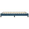 vidaXL Estructura de cama con somier terciopelo azul oscuro 140x190cm