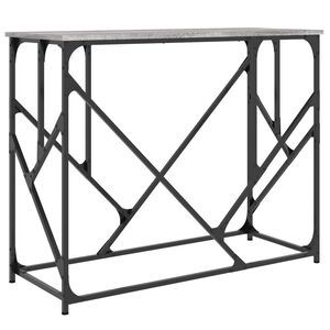vidaXL Mesa consola madera de ingenier&iacute;a gris Sonoma 100x40x80 cm