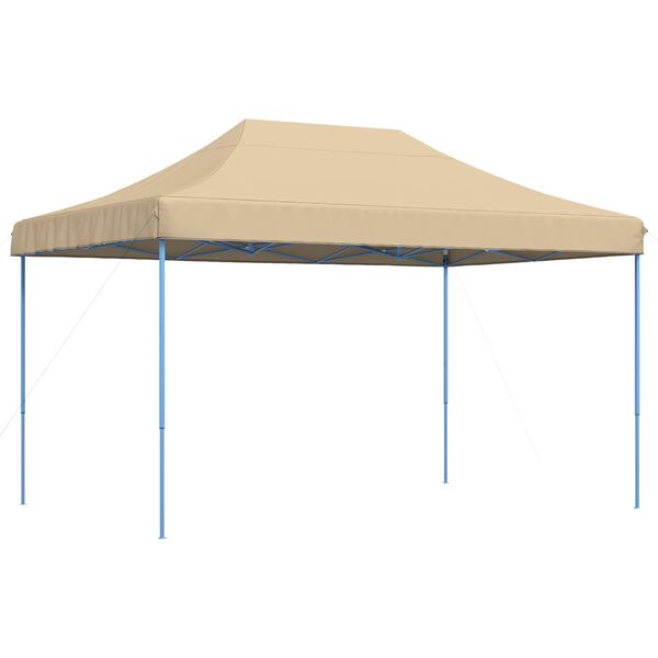 vidaXL Tienda de fiesta plegable Pop-Up beige 440x292x315 cm