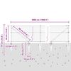 vidaXL Poste de Valla Gris 50 x 0,4 m (malla de 50 mm) Acero y PVC