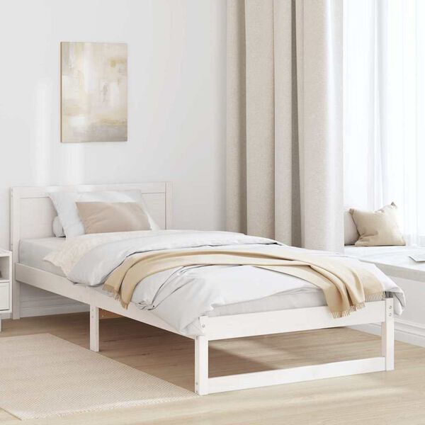 vidaXL Estructura de cama 90 x 200 cm Madera de pino macizo