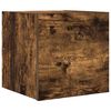 vidaXL Mueble para TV de pared color roble ahumado 30,5x30x30 cm
