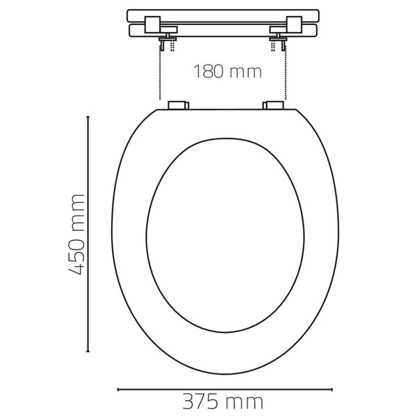 RIDDER Asiento de v&aacute;ter con tapa Chalet marr&oacute;n