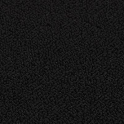 vidaXL Alfombrillas de escalera 15 uds negro rectangular 75x20 cm