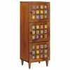 vidaXL Aparador alto Nogal 40 x 33 x 110 cm Madera de mango maciza