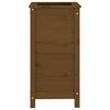 vidaXL Jardinera madera maciza de pino marrón miel 40x40x78 cm