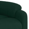 vidaXL Sill&oacute;n el&eacute;ctrico reclinable elevable de terciopelo verde oscuro