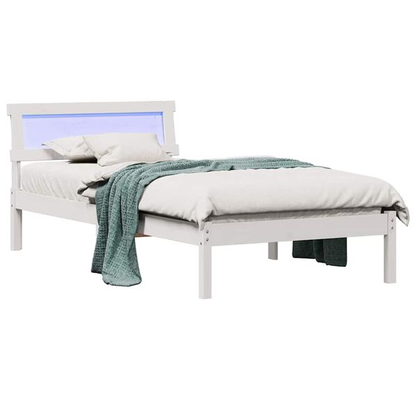vidaXL Estructura de cama 90 x 200 cm Madera de pino macizo