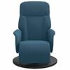 vidaXL Sill&oacute;n reclinable con reposapi&eacute;s terciopelo azul