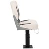 vidaXL Asiento de barco con pedestal altura ajustable 360&deg; giratorio