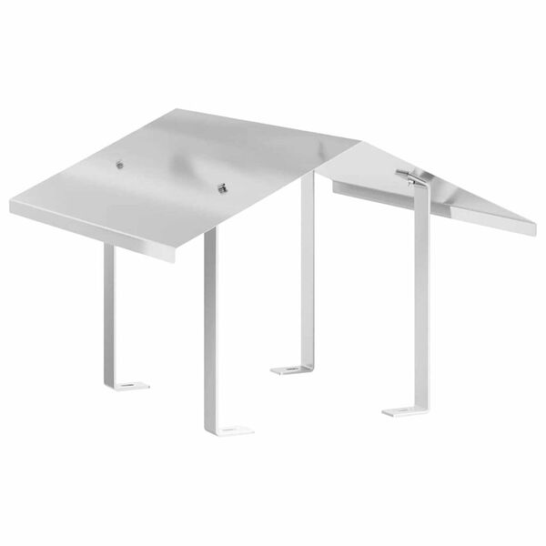 vidaXL Campana de Chimenea Plateado 50 x 50 x 37 cm Acero inoxidable