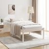 vidaXL Cama para personas mayores madera maciza pino blanca 90x200 cm