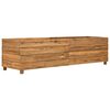 vidaXL Arriate elevado madera de teca reciclada y acero 150x40x38 cm