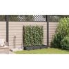 vidaXL Macetero de Jard&iacute;n 3 pcs Negro 120 x 40 x 125,5 cm Acero