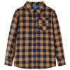 vidaXL Camisa a cuadros infantil co&ntilde;ac y azul 92