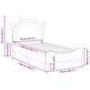 vidaXL Estructura de cama para niños pequeños con cabecera 70 x 140 cm
