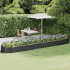 vidaXL Jardinera arriate acero galvanizado antracita 507x100x36cm