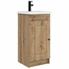 vidaXL Vanidad de ba&ntilde;o con lavabo Roble Artesanal 42 x 40 x 84,5 cm