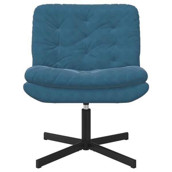 vidaXL Sillón Relax giratorio Azul 63 x 75 x 76 cm Terciopelo