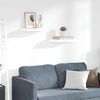 vidaXL Estante flotante de pared 2 uds MDF blanco brillo 40x23x3,8 cm