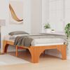 vidaXL Estructura de cama Marrón 75 x 190 cm Madera de pino macizo