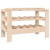 vidaXL Botellero madera maciza de pino 61,5x30x42 cm