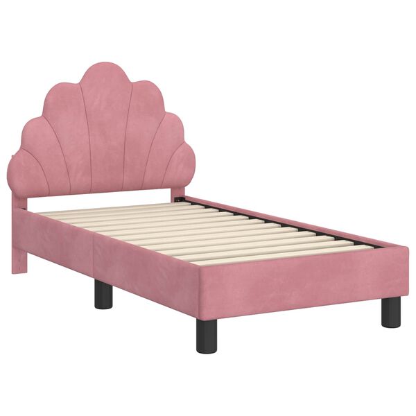 vidaXL Estructura de cama para ni&ntilde;os peque&ntilde;os con cabecera Rosa