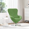 vidaXL Sill&oacute;n huevo Verde claro Terciopelo