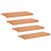 vidaXL Alfombras para escalones 4 uds. 70 x 25 x 2 cm Barniz