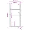 vidaXL Puerta de jard&iacute;n 100x200 cm de acero corten