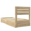 vidaXL Estructura de cama con caj&oacute;n con cabecera Madera contrachapada